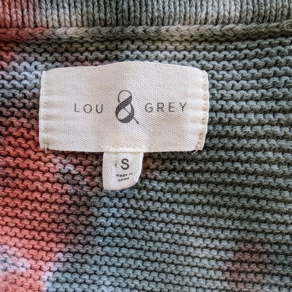 Lou & Grey Loft Cotton Tie Dye Sweater Size Small - Picture 4 of 5